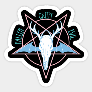 Fallen Creepy Evil Sticker